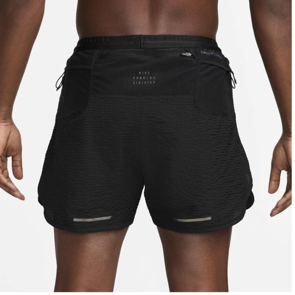 Nike Running Division Men’s Dri-FIT Brief-Lined Black Running Shorts Size Small - Picture 3 of 12